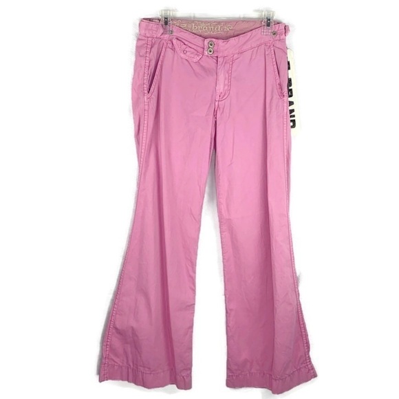 new-z Brand SuperSoft DistressedCotton Flare Pants - Picture 1 of 8